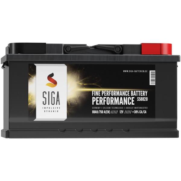 SIGA Performance Autobatterie 88Ah 12V